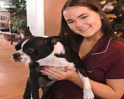 Regan has two furry members in her family. Her family named them Rocky and Willow. She also has one female dog named Zoe.